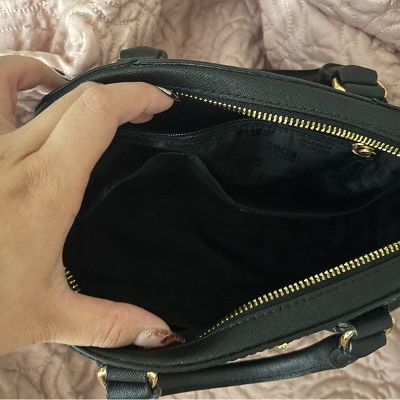 Michael Kors Black Satchel with Gold Accents - Picture 3 of 3